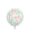 Balon foliowy Bride kwiaty 45cm, biały