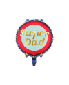 Balon foliowy Super Dad, 45 cm, mix