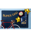 Balon foliowy Super Dad, 45 cm, mix