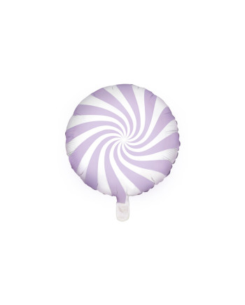 Balon foliowy Cukierek, 35cm, jasny liliowy