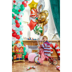 Stojący balon foliowy Mikołaj, 63x106 cm, mix