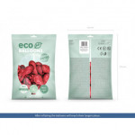 Balony Eco 26cm metalizowane, jasny czerwony (1 op. / 100 szt.)