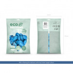 Balony Eco 26cm metalizowane, jasny niebieski (1 op. / 100 szt.)