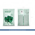 Balony Eco 26cm metalizowane, zielony (1 op. / 100 szt.)
