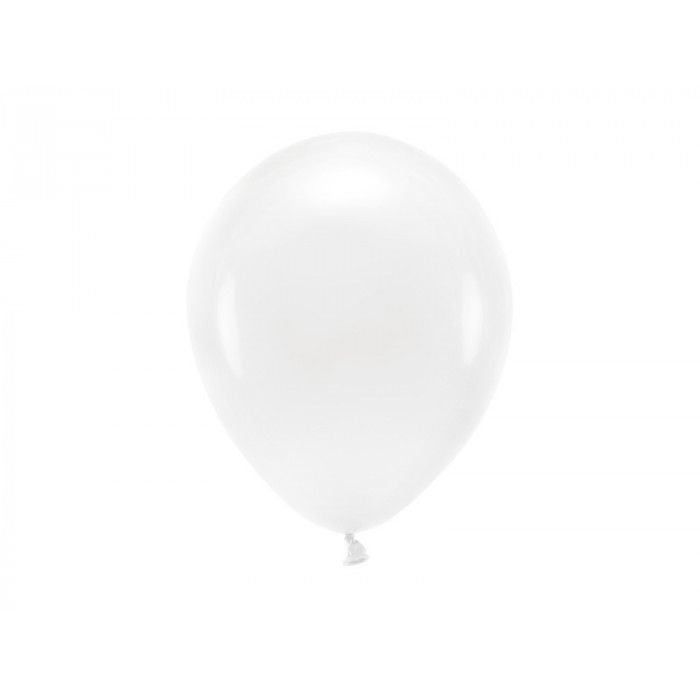 Balony Eco 26cm pastelowe, biały (1 op. / 10 szt.)