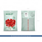 Balony Eco 26cm pastelowe, czerwony (1 op. / 100 szt.)
