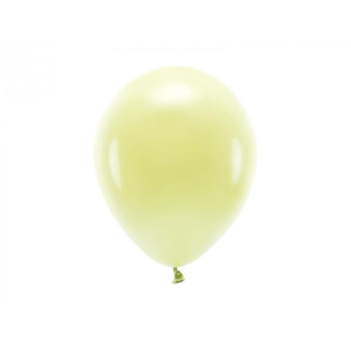 Balony Eco 26cm pastelowe, jasny żółty (1 op. / 10 szt.)