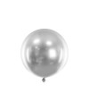 Balon okrągły Glossy 60cm, srebrny