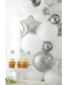 Balony Glossy 12 cm, ciemny srebrny (1 op. / 50 szt.)