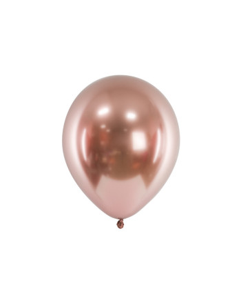 Balony Glossy 30cm, różowe złoto (1 op. / 50 szt.)