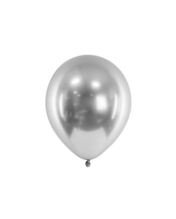 Balony Glossy 30cm, srebrny (1 op. / 50 szt.)