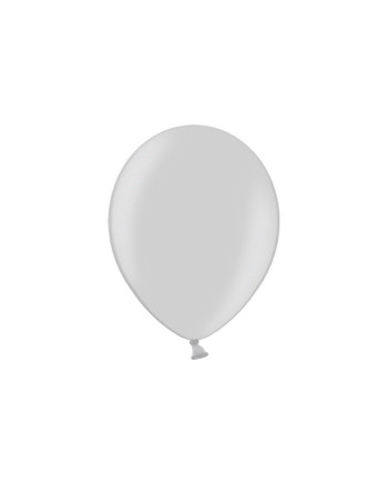 Balony 23cm, Metallic Silver (1 op. / 100 szt.)