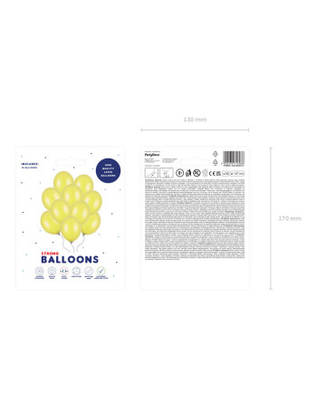 Balony Strong 27cm, Metallic Lemon Zest (1 op. / 10 szt.)