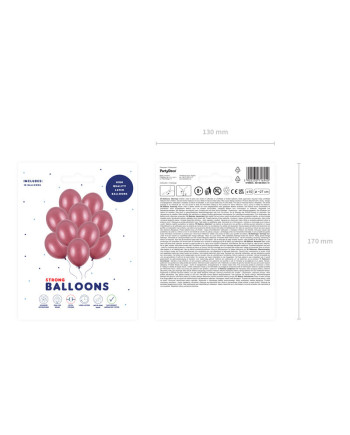 Balony Strong 27cm, Metallic Maroon (1 op. / 10 szt.)