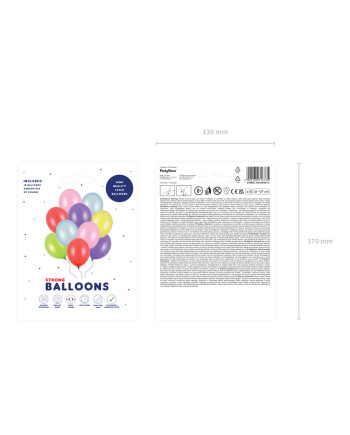 Balony Strong 27cm, Metallic Mix (1 op. / 10 szt.)