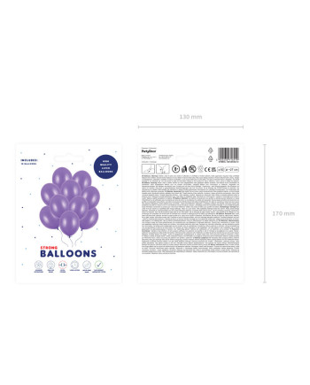 Balony Strong 27cm, Metallic Purple (1 op. / 10 szt.)