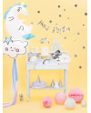 Baner Happy Birthday, srebrny, 16,5x62cm