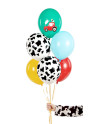 Balony 30 cm, Farma, mix (1 op. / 6 szt.)