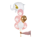 Balony 30 cm, Roczek, Baby pink (1 op. / 50 szt.)