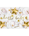 Baner Little Star - Hello Baby, złoty, 18x70cm