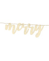 Drewniany baner Merry Christmas, 87x17cm