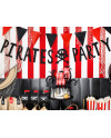 Baner Piraci - Pirates Party, czarny, 14x100cm