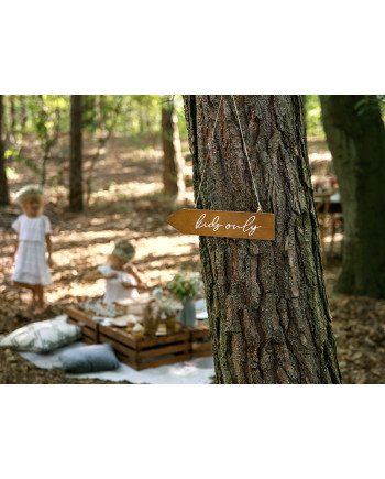 Drewniany drogowskaz Kids only, 36x7,5cm
