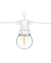 Lampki dekoracyjne LED, biały, 5m