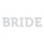Naprasowanka BRIDE, biały, 24x6cm