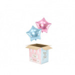 Karton do poczty balonowej - Boy or Girl, 60x40x60cm (1 op. / 5 szt.)