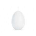 Świeca Jajko, biały, 10 cm