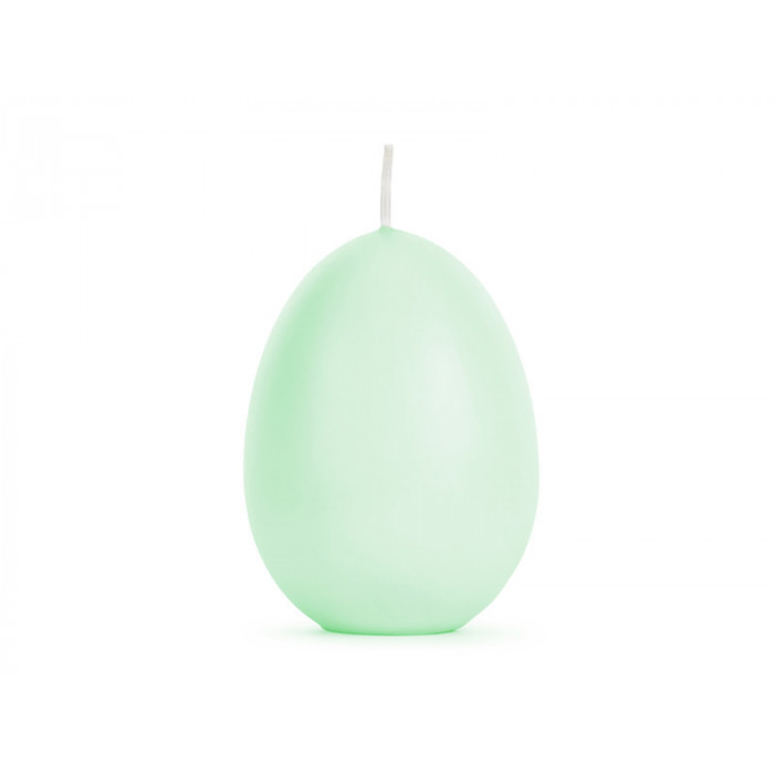 Świeca Jajko, jasny zielony, 10 cm