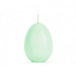 Świeca Jajko, jasny zielony, 10 cm