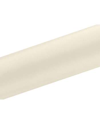 Satyna gładka, kremowy, 0,16 x 9m (1 szt. / 9 mb.)