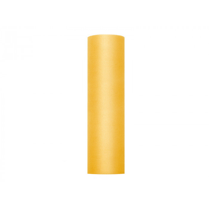 Tiul gładki, sztywny, żółty, 0,3 x 50m (1 szt. / 50 mb.)