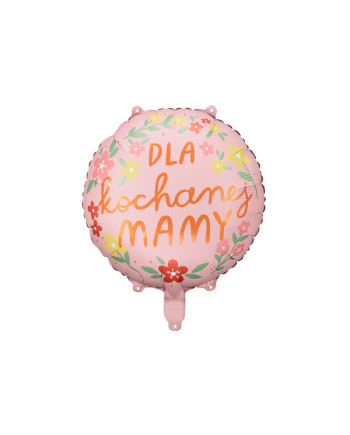 Balon foliowy ''Dla kochanej mamy'', 45 cm, mix