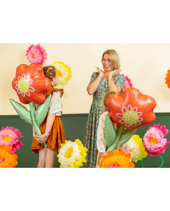 Dekoracja bibułowa Kwiaty, 35 cm, mix (1 op. / 3 szt.)