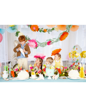 Dekoracja bibułowa Kwiaty, 35 cm, mix (1 op. / 3 szt.)