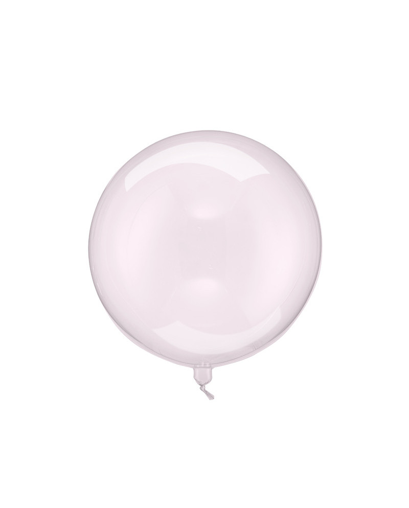 Balon Kula, 40cm, transparentny róż