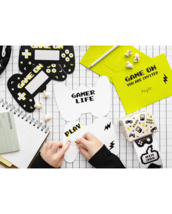 Zaproszenia Gamepad, mix (1 op. / 6 szt.)