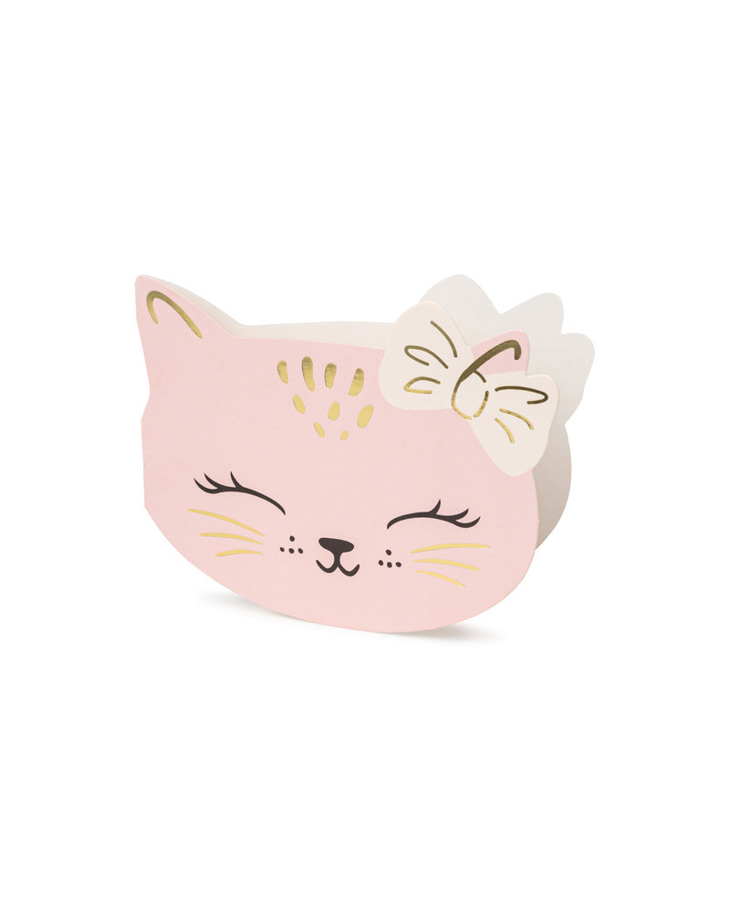 Zaproszenia Kotki, 13 x 10cm, mix (1 op. / 6 szt.)