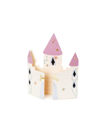 Zaproszenia Zamek, 12.5x15.5 cm, mix (1 op. / 6 szt.)