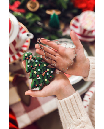 Wykrawacze do ciastek Merry Christmas, srebrny (1 op. / 6 szt.)