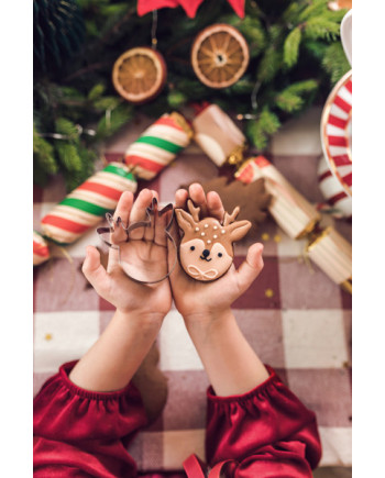 Wykrawacze do ciastek Merry Christmas, srebrny (1 op. / 6 szt.)