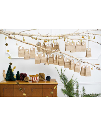 Kalendarz adwentowy Torebki, kraft (1 op. / 24 szt.)