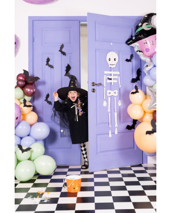 Dekoracja papierowa Nietoperze, 19-29 cm, czarny (1 op. / 6 szt.)