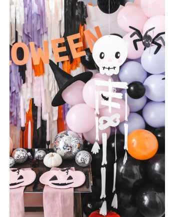 Dekoracja papierowa Pająki, 27x17 cm, czarny (1 op. / 5 szt.)