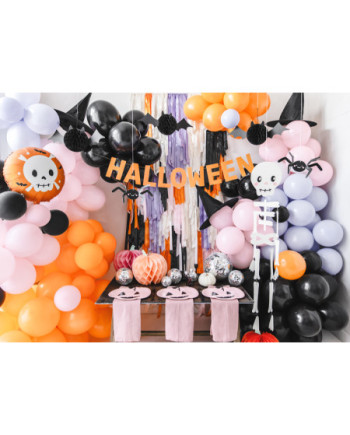 Dekoracja papierowa Pająki, 27x17 cm, czarny (1 op. / 5 szt.)