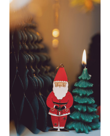 Świeca Choinka, 10 cm, ciemny zielony