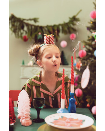 Świece stożkowe Mikołaj, 25 cm, mix (1 op. / 2 szt.)